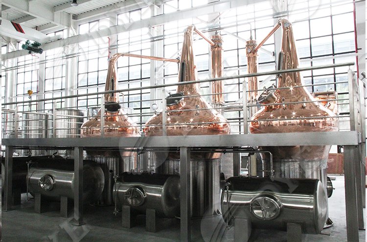 定制愛爾蘭威士忌蒸餾器 三釜蒸餾設備 商用洋酒廠釀酒設備-大宇 - 愛